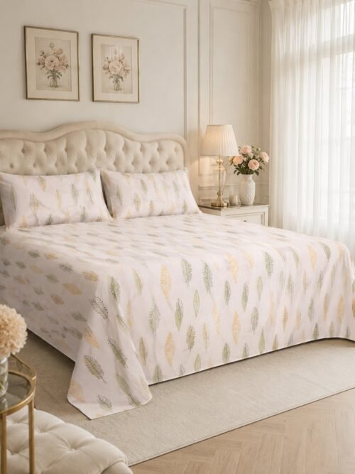 Restore Hibiscus Queen Bedsheet Set