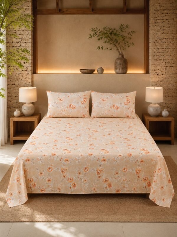 Restore Hibiscus Queen Bedsheet Set