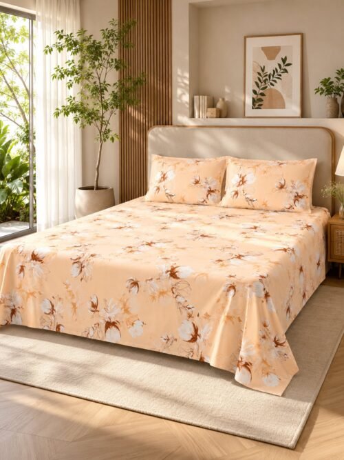 Restore Hibiscus Queen Bedsheet Set