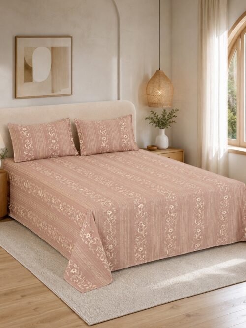 Restore Hibiscus Queen Bedsheet Set