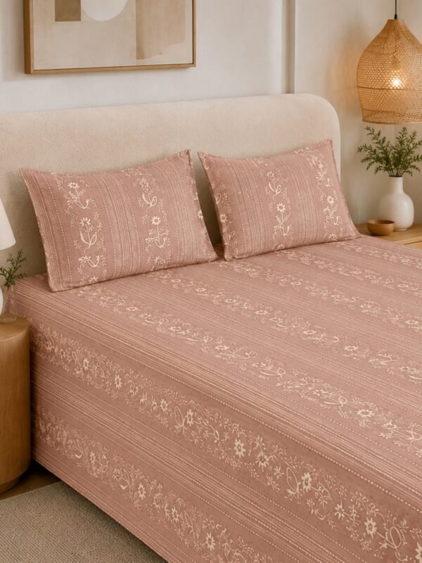 89010123145_3-1.jpg Restore Hibiscus Queen Bedsheet Set