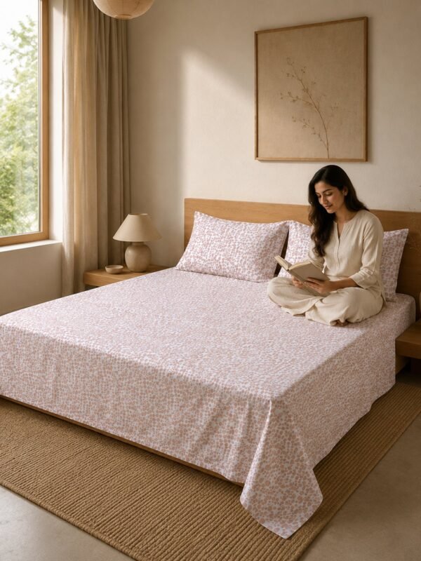 890101231973_4-1.jpg Restore Parijaat King Bedsheet Set