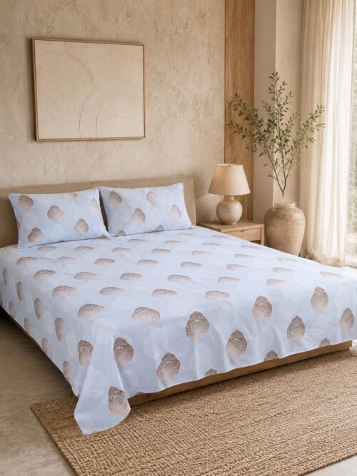 Restore Gulmohar Queen Bedsheet Set