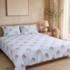 Restore Gulmohar-Timeless Heritage Collection Queen Size Bedsheet with 2 Pillow Covers