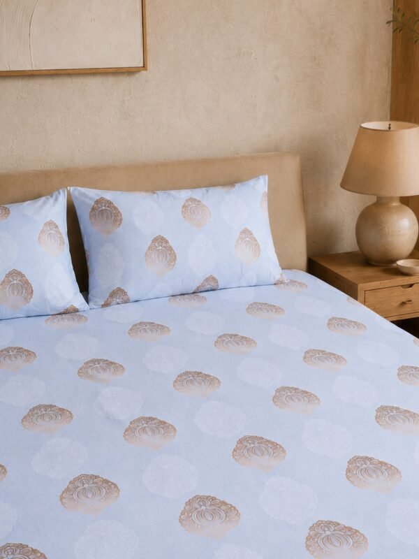 890101232222_3-1.jpg Restore Gulmohar Queen Bedsheet Set