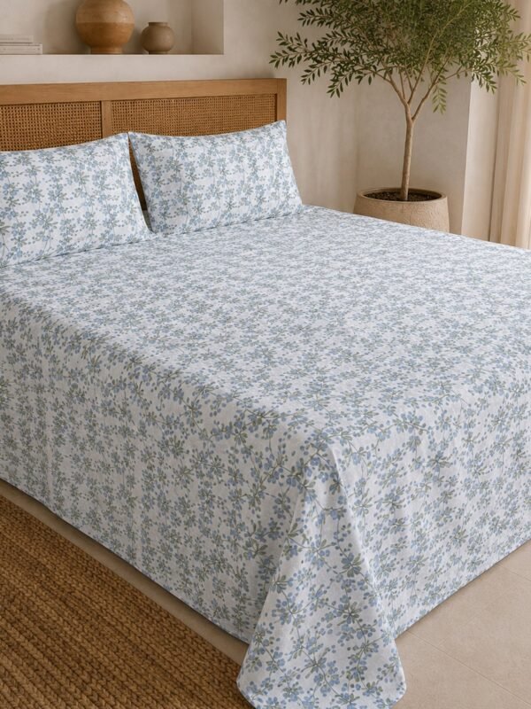 890101232260_3-1.jpg Restore Gulmohar Queen Bedsheet Set