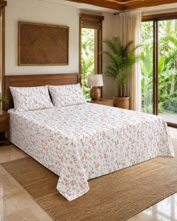 890101232314_1-1.jpg Restore Gulmohar Queen Bedsheet Set