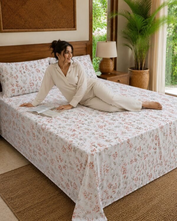 890101232314_4-1.jpg Restore Gulmohar Queen Bedsheet Set