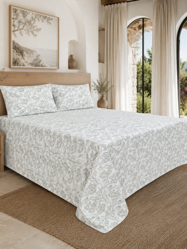 890101232321_1-1.jpg Restore Gulmohar Queen Bedsheet Set