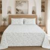 Restore Gulmohar-Timeless Heritage Collection Queen Size Bedsheet with 2 Pillow Covers