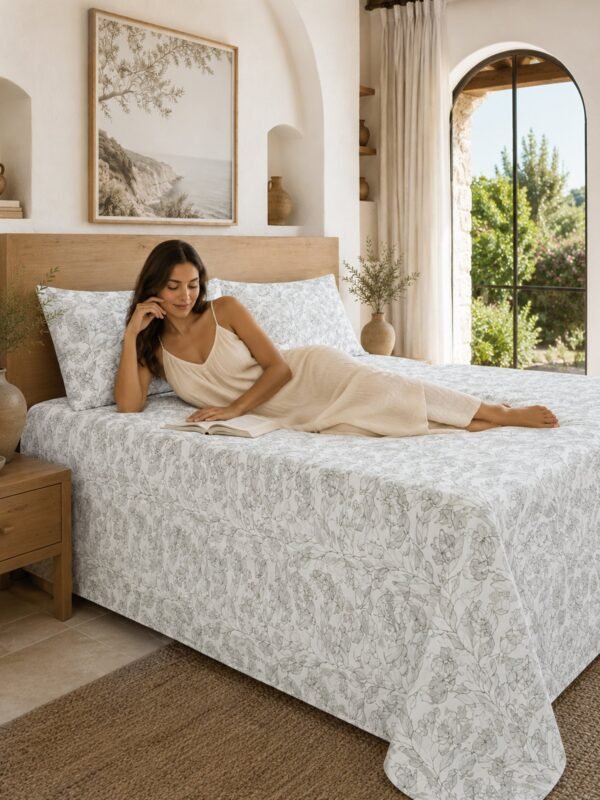 890101232321_4-1.jpg Restore Gulmohar Queen Bedsheet Set