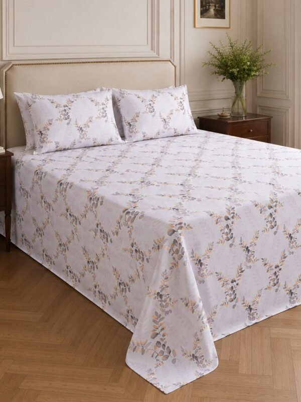 890101232369_3-1.jpg Restore Gulmohar Queen Bedsheet Set