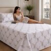 Restore Gulmohar-Timeless Heritage Collection Queen Size Bedsheet with 2 Pillow Covers