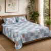 Restore Gulmohar-Timeless Heritage Collection Queen Size Bedsheet with 2 Pillow Covers