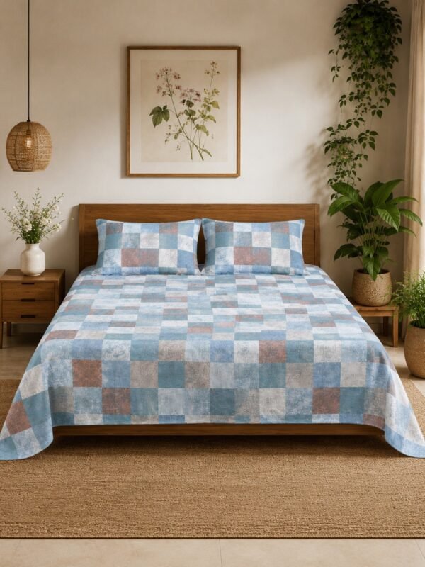 890101232383_2-1.jpg Restore Gulmohar Queen Bedsheet Set