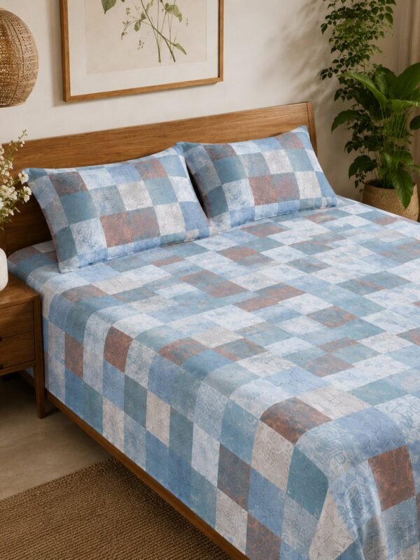 890101232383_3-1.jpg Restore Gulmohar Queen Bedsheet Set