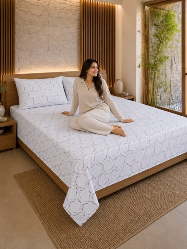 Restore Gulmohar Queen Bedsheet Set