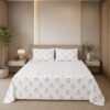Restore Gulmohar-Timeless Heritage Collection Queen Size Bedsheet with 2 Pillow Covers