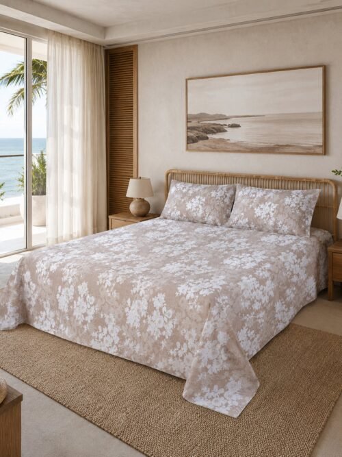 890101232536_1-1.jpg Restore Gulmohar Queen Bedsheet Set