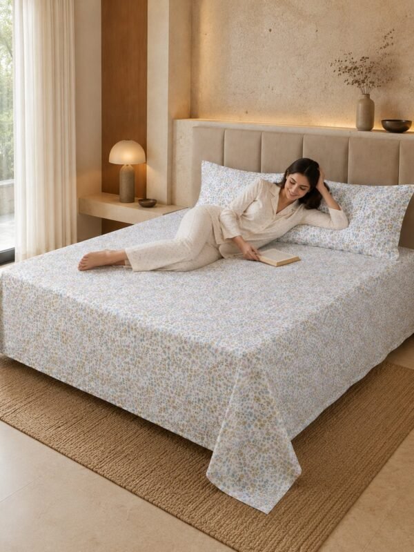 890101232567_4-1.jpg Restore Gulmohar Queen Bedsheet Set