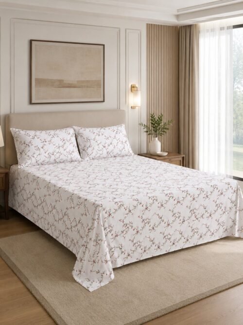 890101232635_1-1.jpg Restore Gulmohar Queen Bedsheet Set