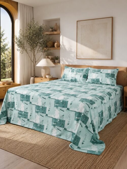 890101232680_1-1.jpg Restore Gulmohar Queen Bedsheet Set