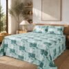 Restore Gulmohar-Timeless Heritage Collection Queen Size Bedsheet with 2 Pillow Covers