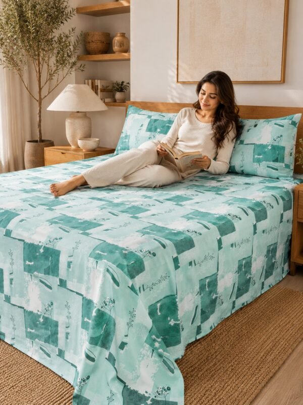 890101232680_4-2.jpg Restore Gulmohar Queen Bedsheet Set