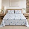 890101232727_2-1.jpg Restore Gulmohar Queen Bedsheet Set - Purple