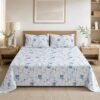 Restore Gulmohar-Timeless Heritage Collection Queen Size Bedsheet with 2 Pillow Covers