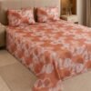 Restore Zinnia-Contemporary Collection Queen Size Bedsheet with 2 Pillow Covers