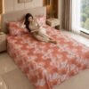 Restore Zinnia-Contemporary Collection Queen Size Bedsheet with 2 Pillow Covers