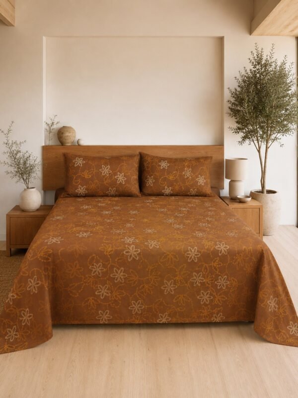 890101232802_2-1.jpg Restore Zinnia Queen Bedsheet Set