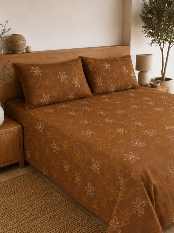 890101232802_3-1.jpg Restore Zinnia Queen Bedsheet Set