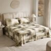 Restore Zinnia-Contemporary Collection Queen Size Bedsheet with 2 Pillow Covers