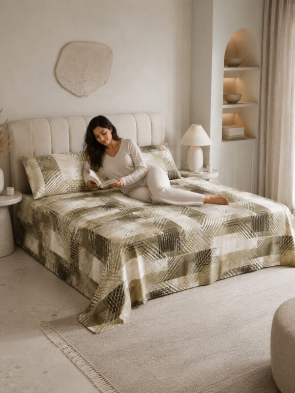 890101232857_4-1.jpg Restore Zinnia Queen Bedsheet Set