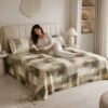 Restore Zinnia-Contemporary Collection Queen Size Bedsheet with 2 Pillow Covers