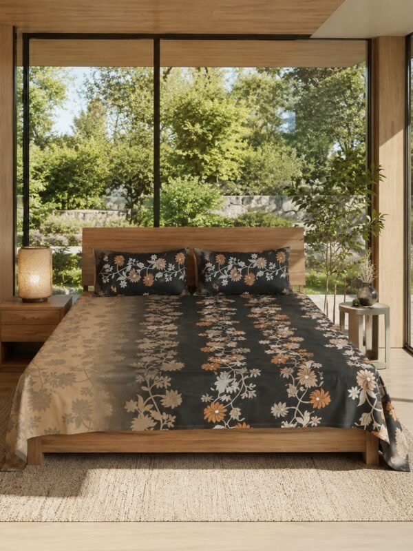 890101232888_2-1.jpg Restore Zinnia Queen Bedsheet Set