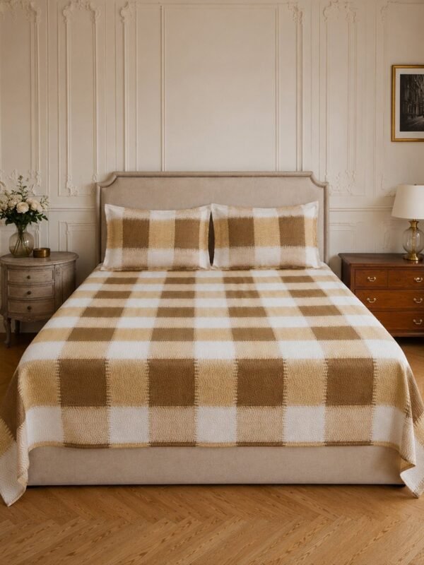 Restore Zinnia-Contemporary Collection Queen Size Bedsheet with 2 Pillow Covers