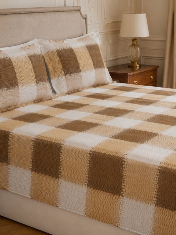 Restore Zinnia-Contemporary Collection Queen Size Bedsheet with 2 Pillow Covers
