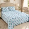 Restore Hibiscus-Bohemian Heritage Collection Queen Size Bedsheet with 2 Pillow Covers