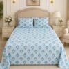 Restore Hibiscus-Bohemian Heritage Collection Queen Size Bedsheet with 2 Pillow Covers