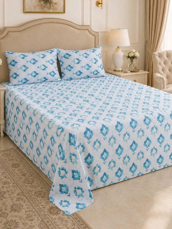 890101232994_3-1.jpg Restore Hibiscus Queen Bedsheet Set