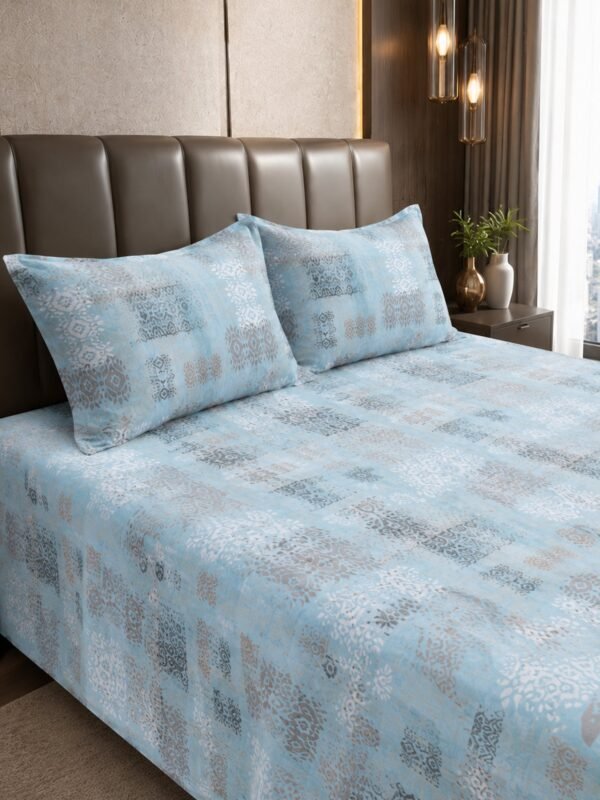 890101234172_3-1.jpg Restore Aaranya King Bedsheet Set