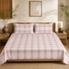 Restore Aaranya-Botanical Minimalist Collection King Size Bedsheet with 2 Pillow Covers