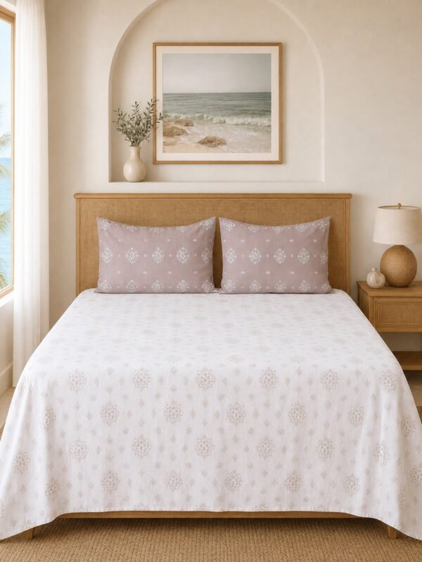 890101234240_2-1.jpg Restore Parijaat King Bedsheet Set