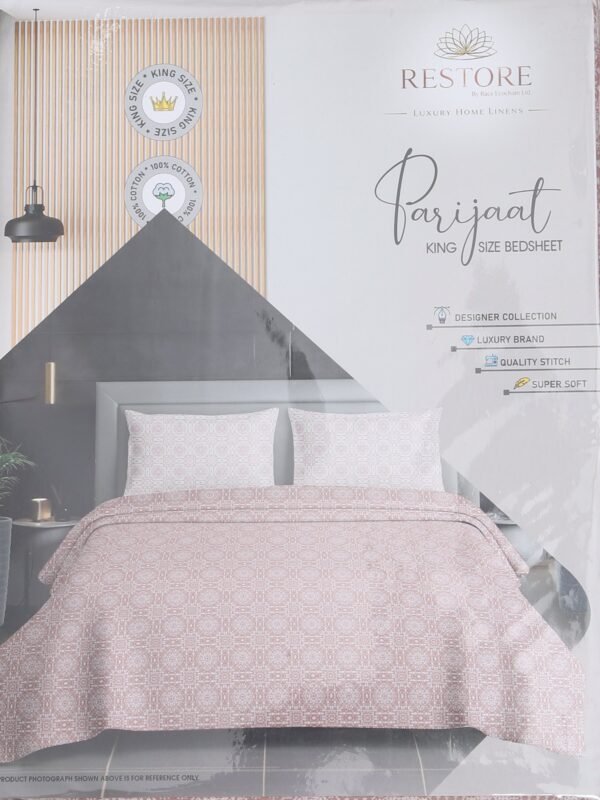 890101234257_8-1.jpg Restore Parijaat King Bedsheet Set