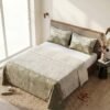 Restore Aaranya-Botanical Minimalist Collection King Size Bedsheet with 2 Pillow Covers