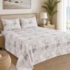 Restore Aaranya-Botanical Minimalist Collection King Size Bedsheet with 2 Pillow Covers