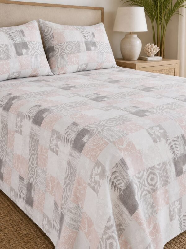 890101234493_3-1.jpg Restore Aaranya King Bedsheet Set